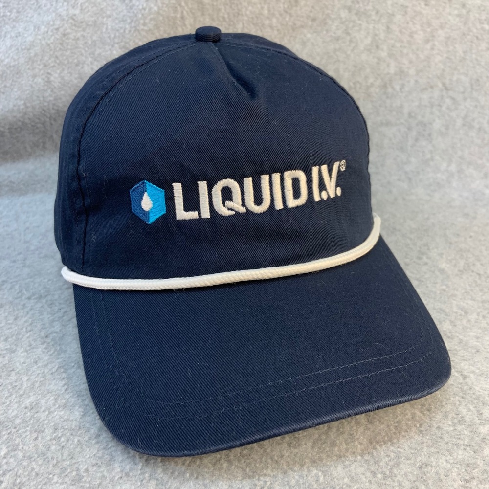 Liquid I.V. Logo Unisex Navy Port Authority Rope Snapback Hat OSFM